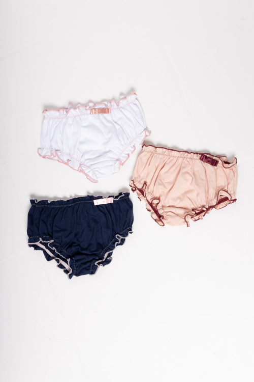 Kit Calcinha Infantil Viscose Sustentável Zizi MIX