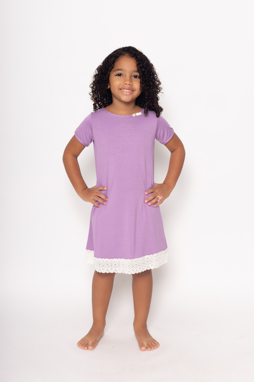 Camisola Infantil Viscose Alicia/Zizi LILÁS/OFF