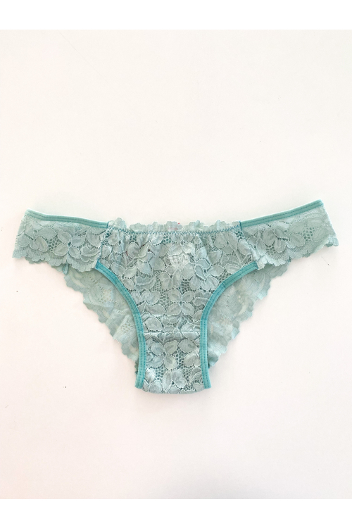 Calcinha Caleçon Renda Nila VERDE AQUA
