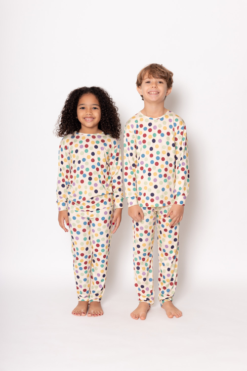 Pijama Infantil Viscose Vitor/Vitoria POÁ COLORIDO