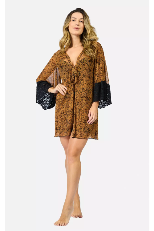 Robe Gisele Tule - LEOPARDO AVELA