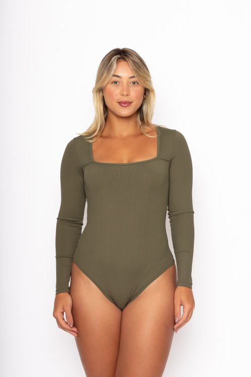 BODY SILVIA VERDE MILITAR