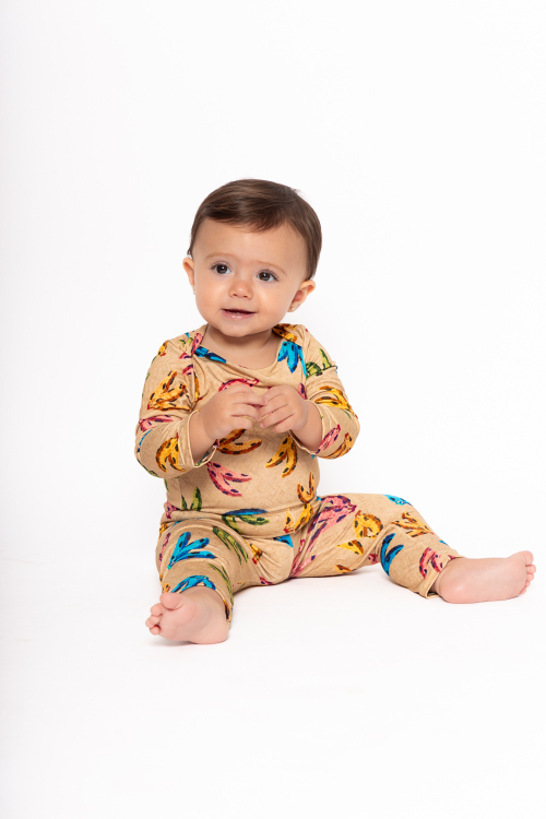 PIJAMA BABY VISCOSE SUSTENTÁVEL NOAH BANANA
