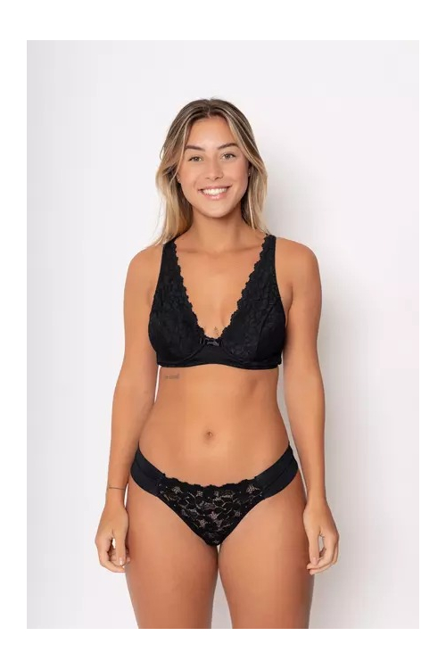 Conjunto Apoena/Flor - PRETO